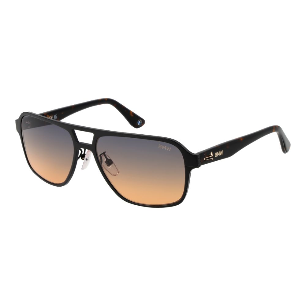 Lunettes de soleil Aviator noires bleues