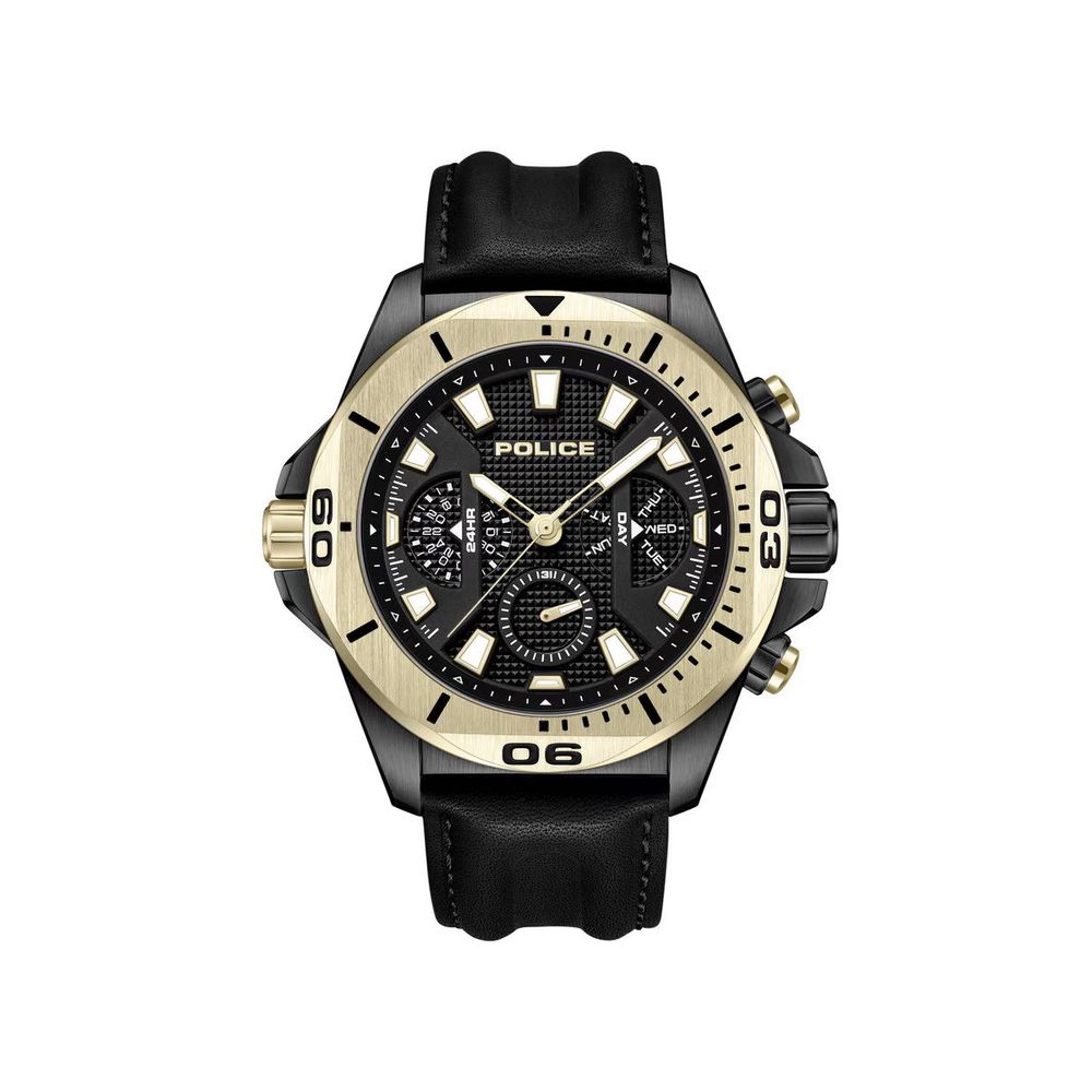 Montre Black Synthétique Cuir noire