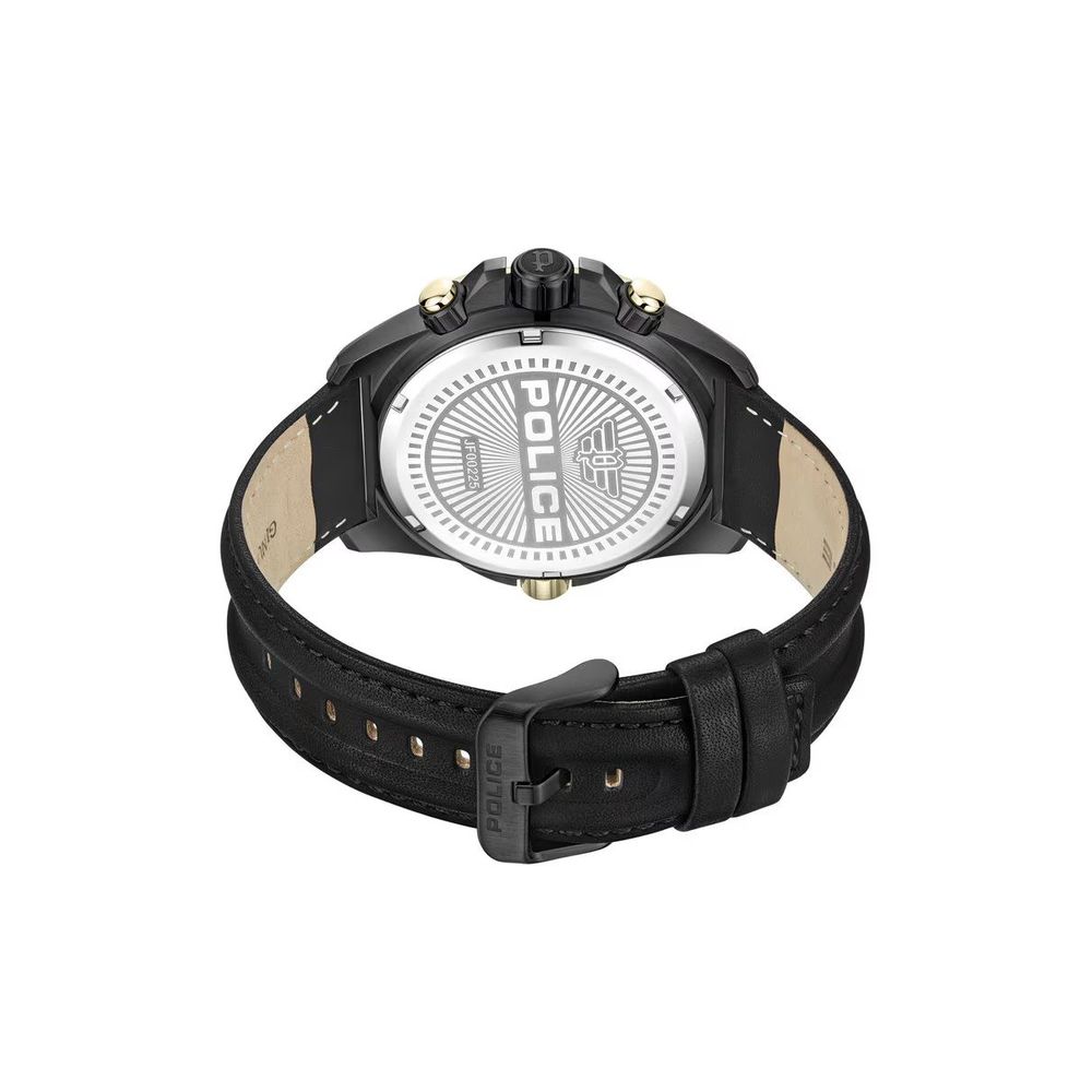 Montre Black Synthétique Cuir noire
