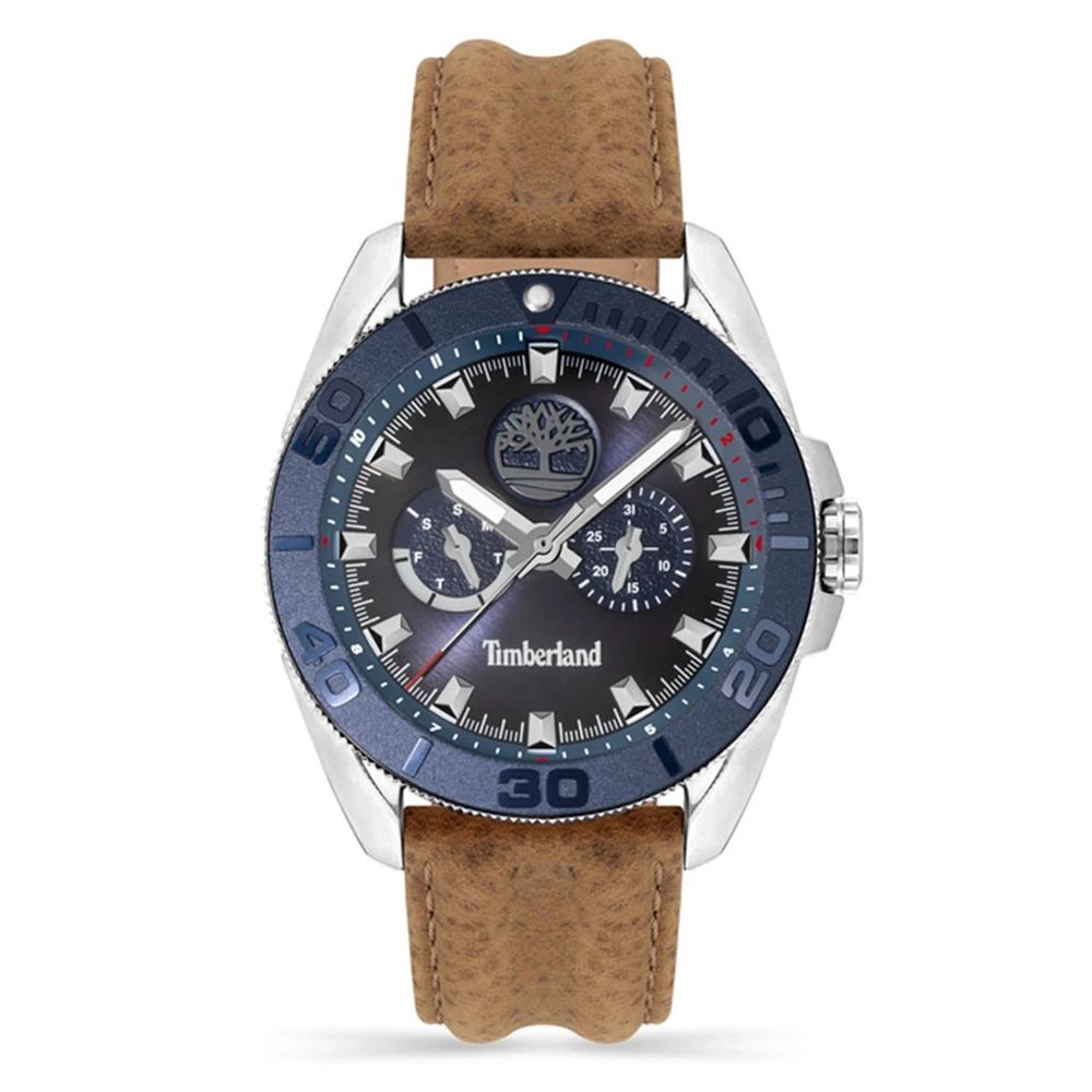 Montre Fairhill en cuir marron
