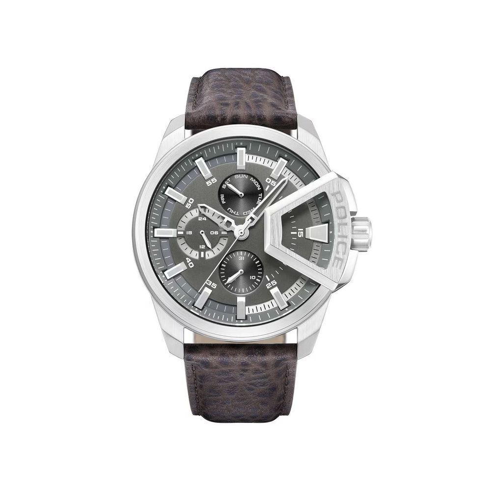 Montre Brown cuir brune grise
