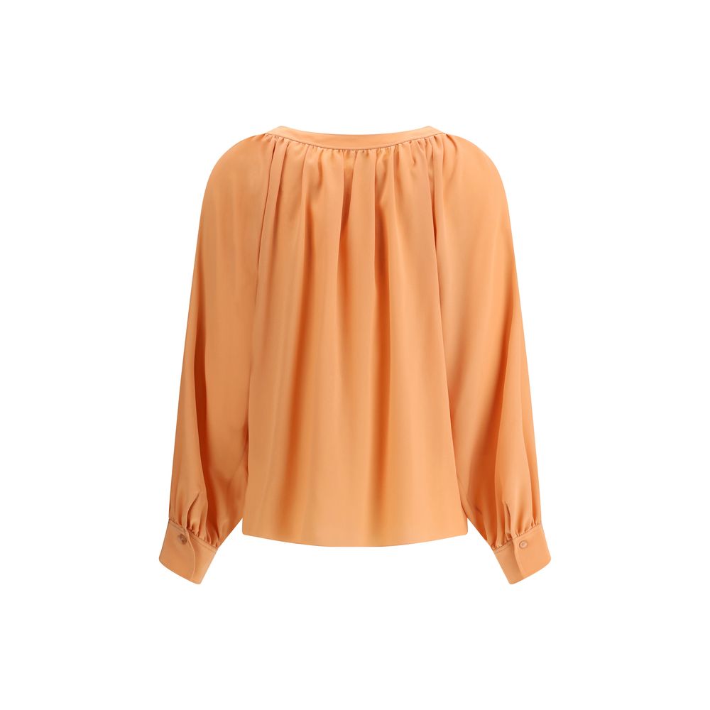 Chemise Chloé en soie beige