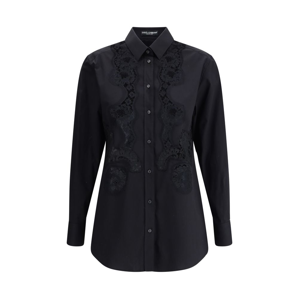 Chemise Dolce&Gabbana avec dentelle blanche