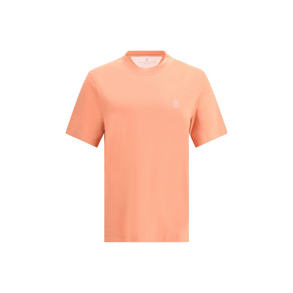 T-Shirt Brunello Cucinelli logo blanc