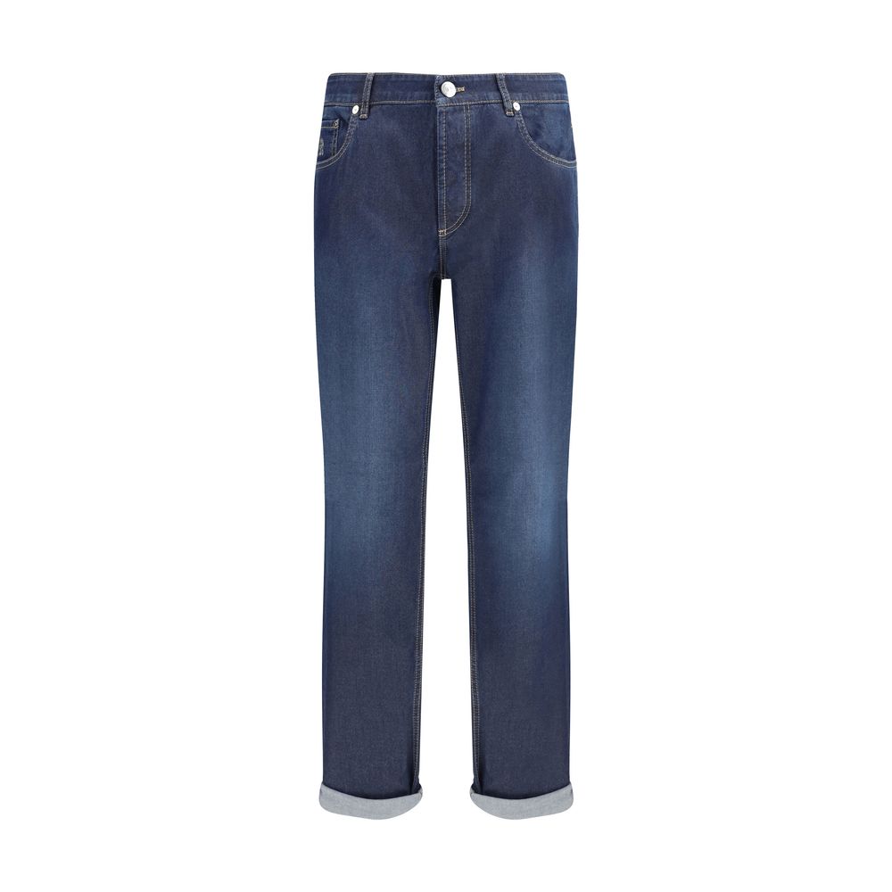 Jeans Brunello Cucinelli classique bleus