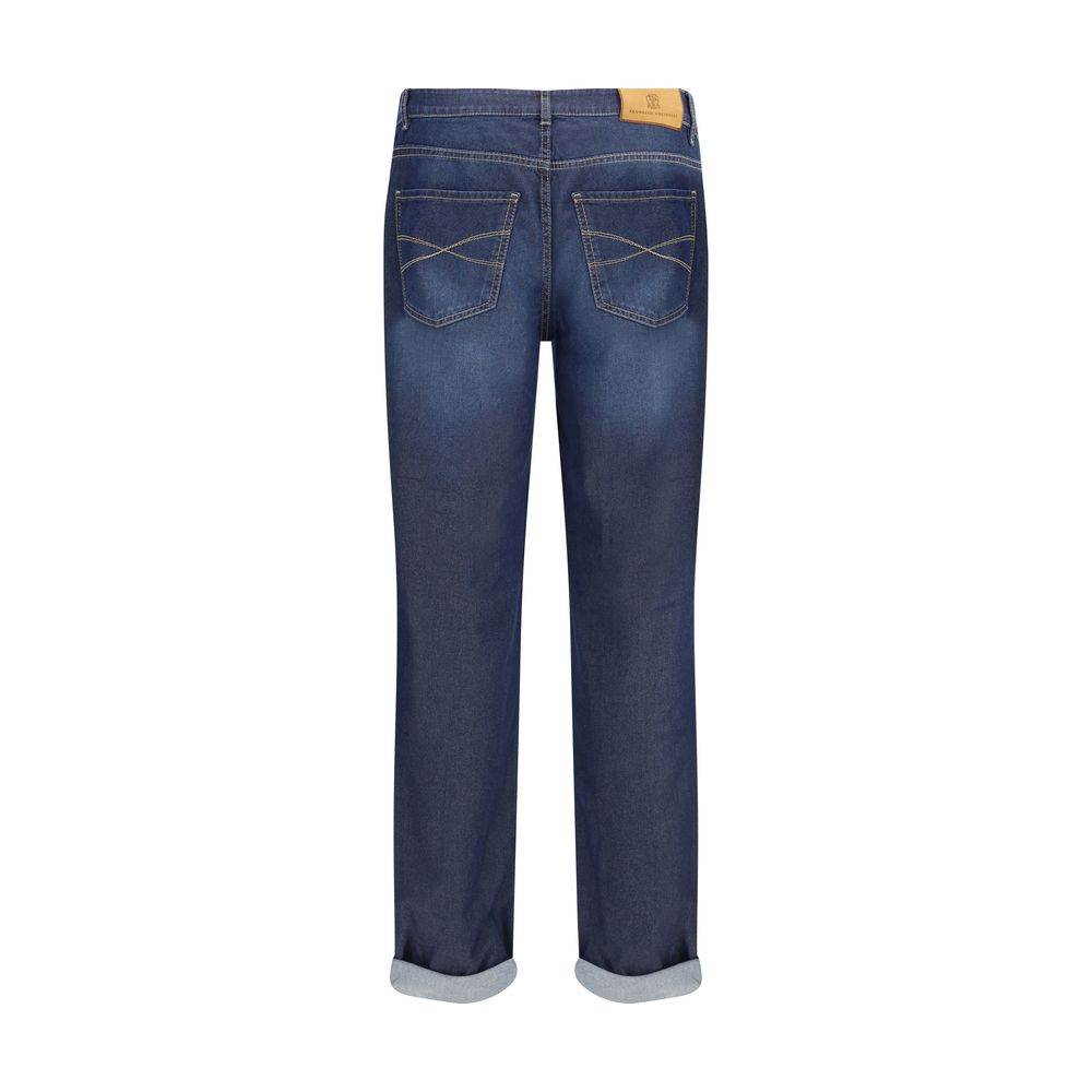 Jeans Brunello Cucinelli classique bleus