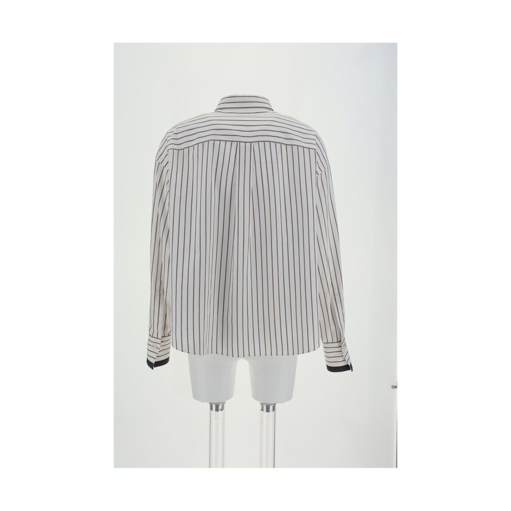Chemise Brunello Cucinelli rayée multicolore