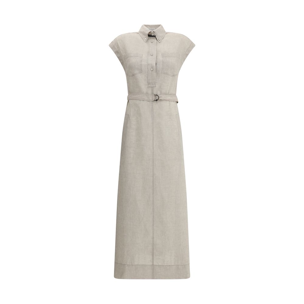 Robe Brunello Cucinelli longue beige