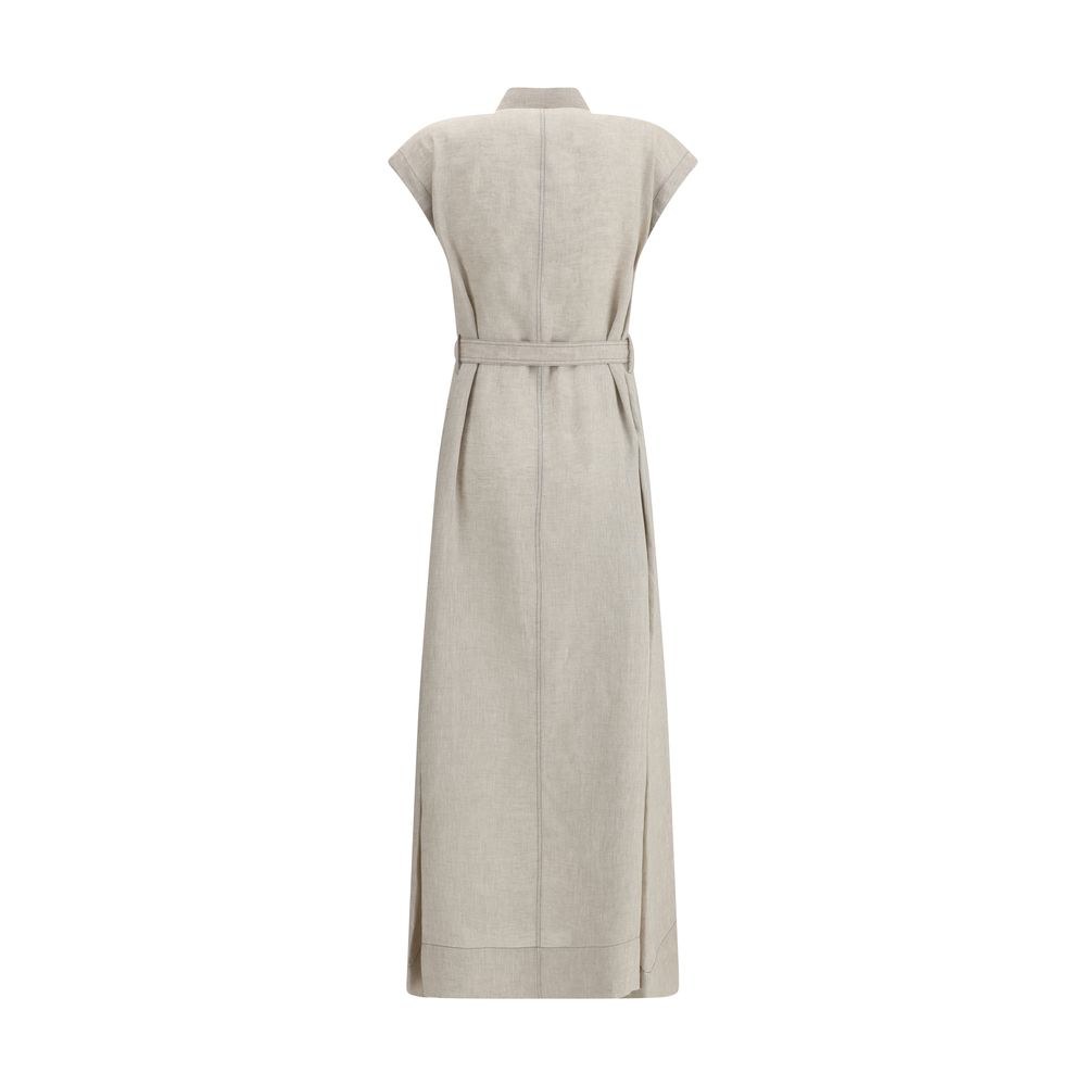 Robe Brunello Cucinelli longue beige