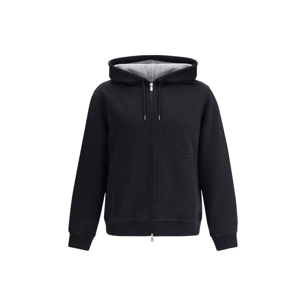 Hoodie Brunello Cucinelli monochrome noir