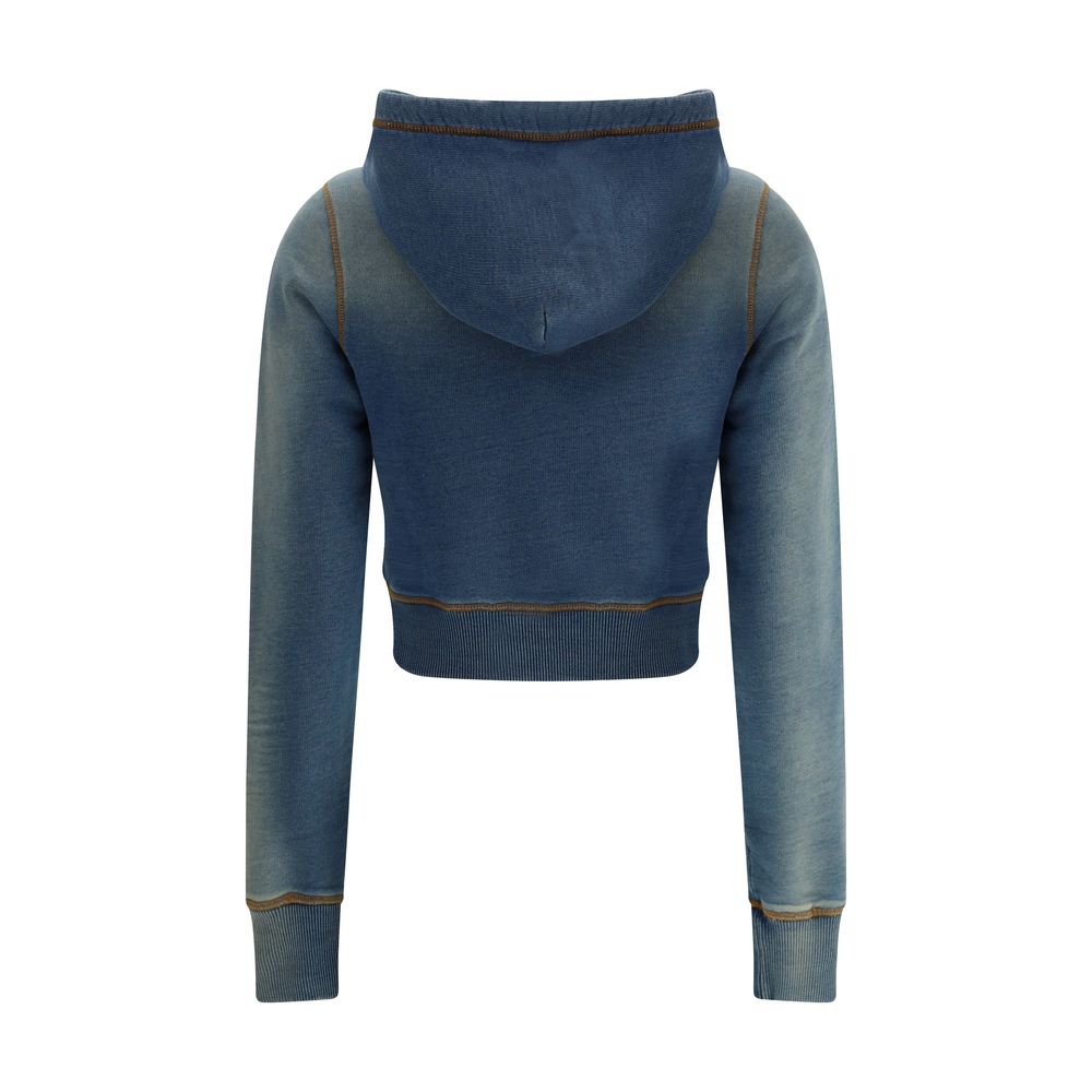 Hoodie Diesel Oval D bleu