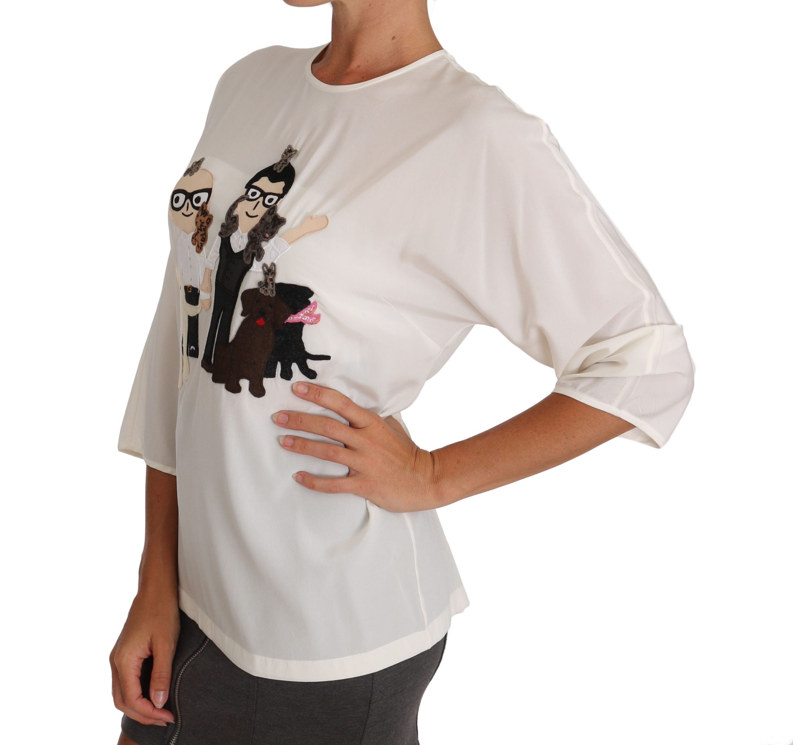 T-shirt Dolce & Gabbana #dgfamily blanc