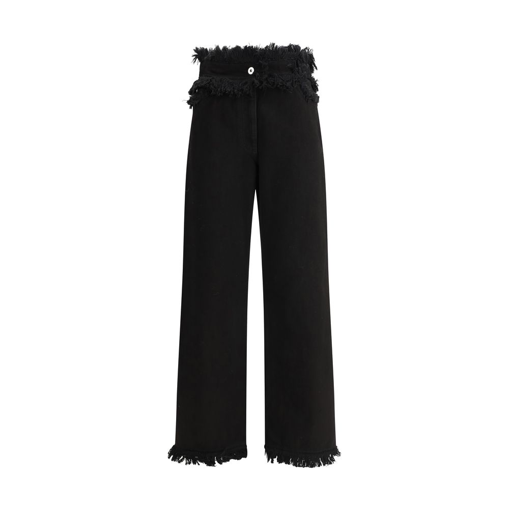 Jean Ferragamo à bords effilés bleus