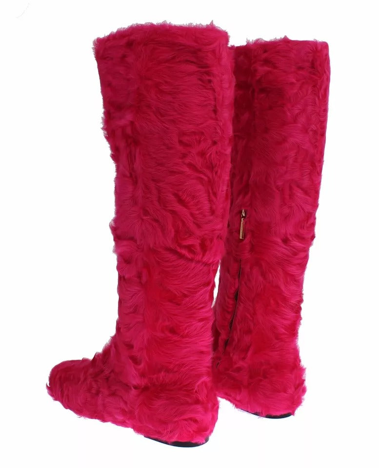Bottines Dolce & Gabbana rose