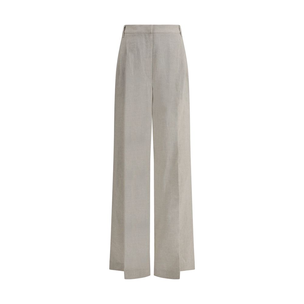 Pantalons Brunello Cucinelli wide-leg beiges