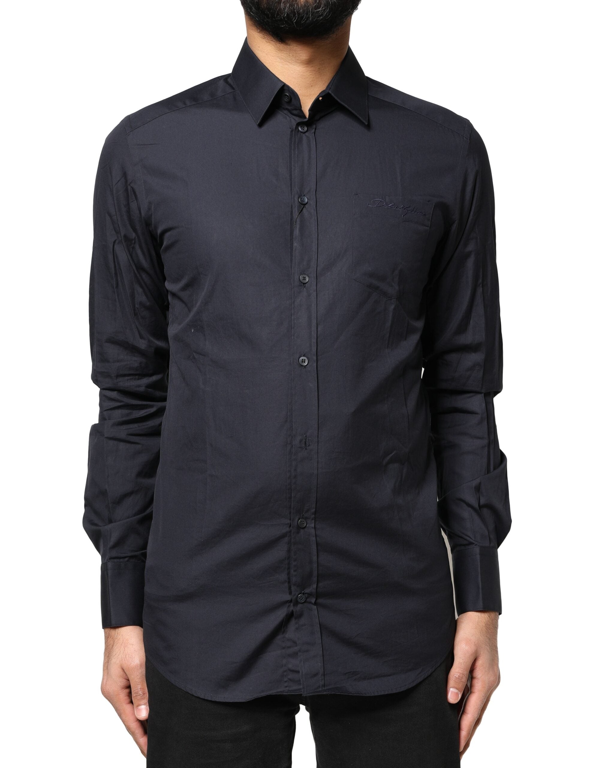 Chemise Dolce & Gabbana GOLD bleu foncé