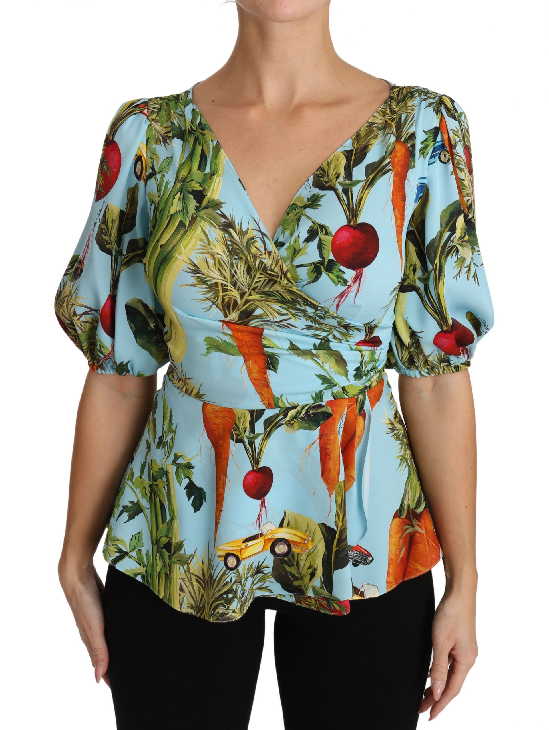 Blouse Dolce & Gabbana peplum multicolore