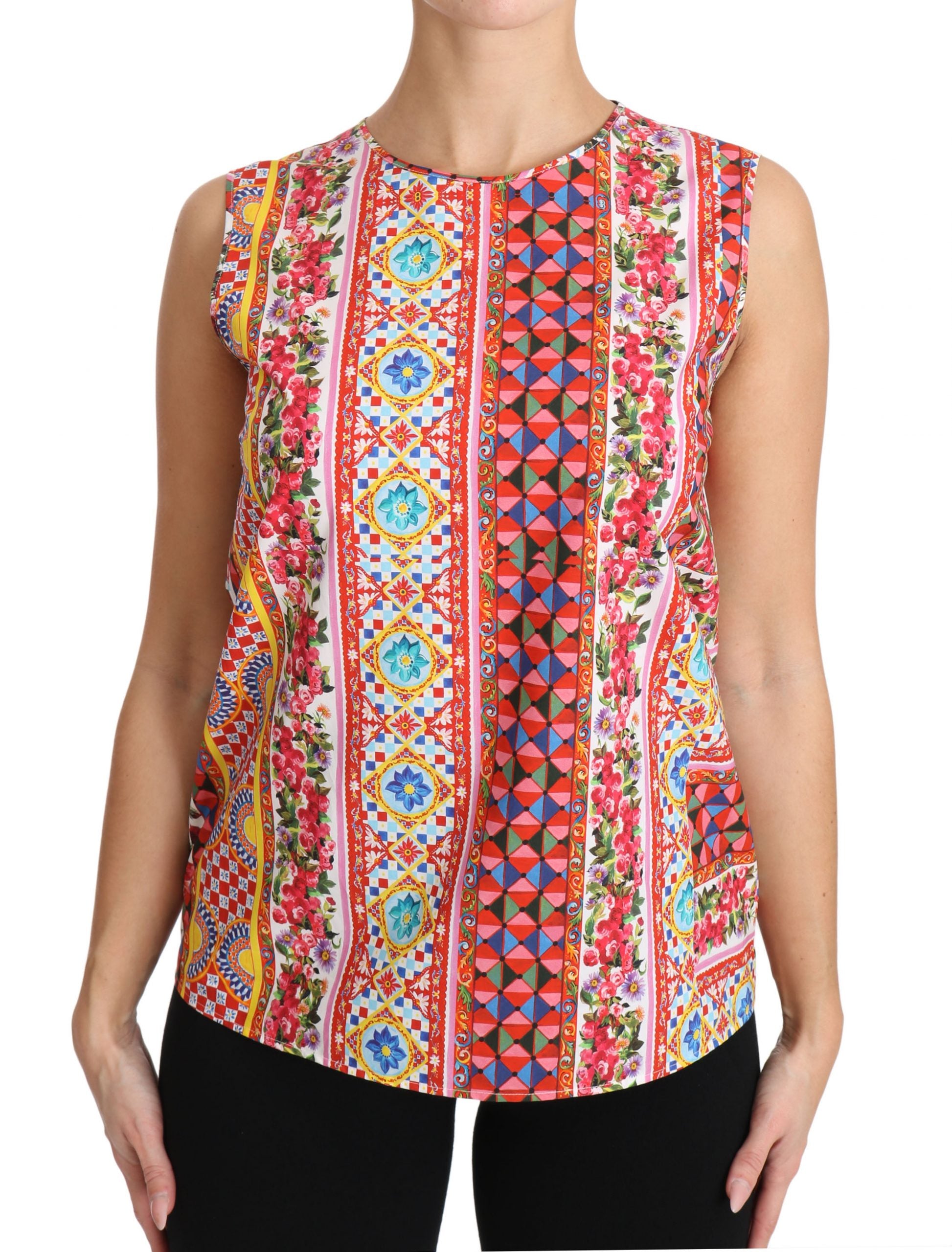 Débardeur Dolce & Gabbana Carretto multicolore