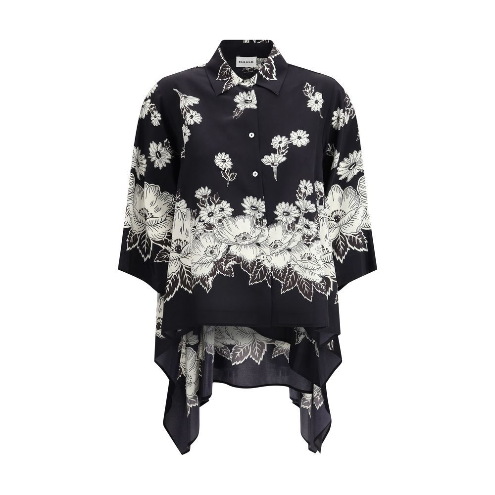 Chemise P.A.R.O.S.H. asymétrique fleurie multicolore