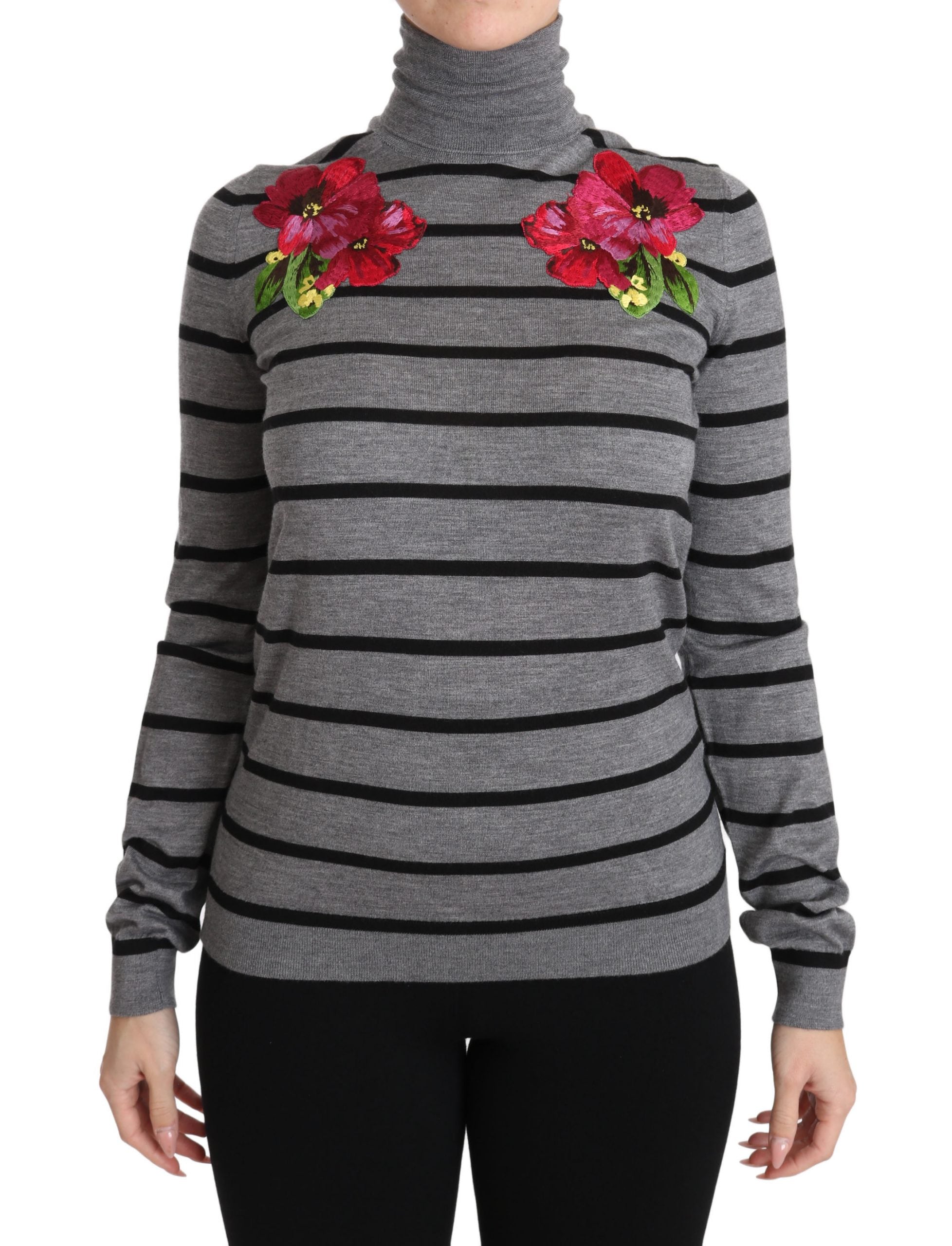 Pull Dolce & Gabbana turtleneck gris