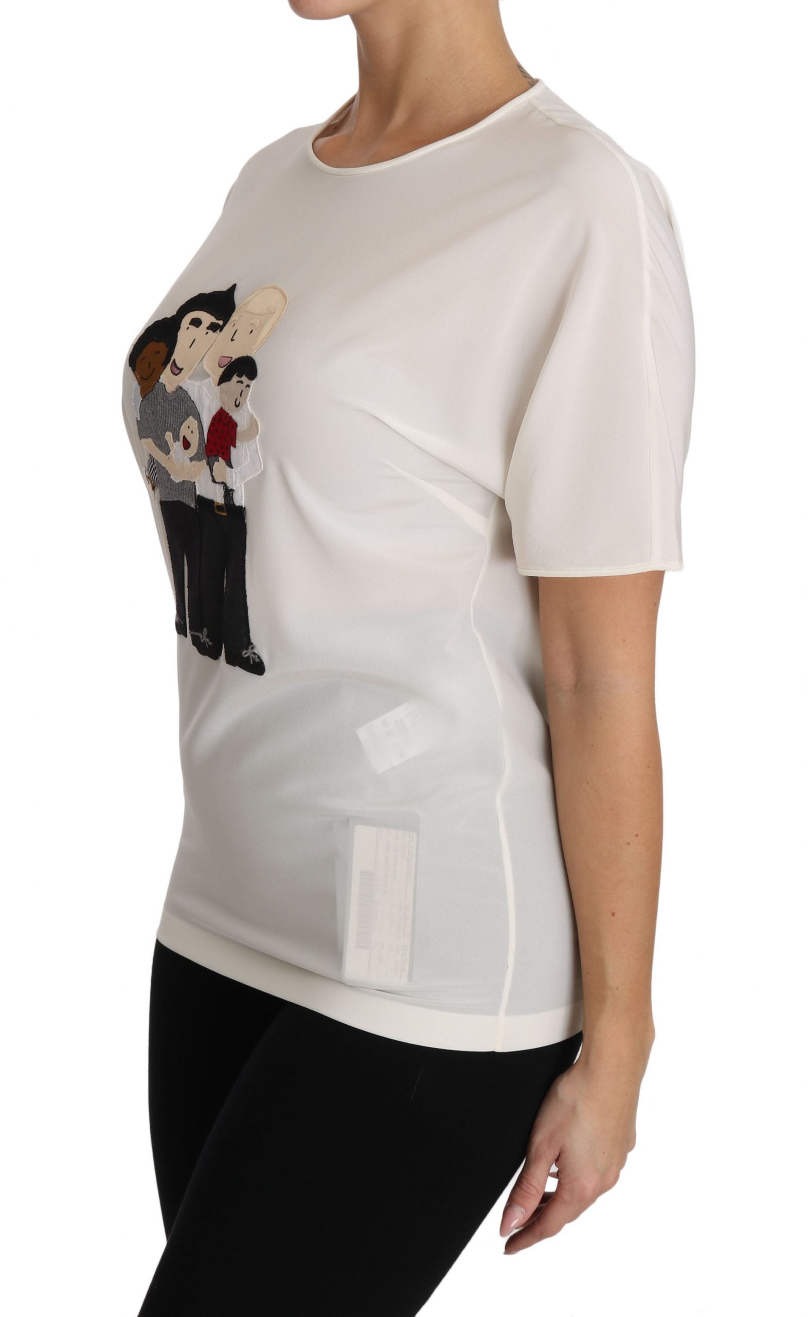 T-shirt Dolce & Gabbana #dgfamily blanc