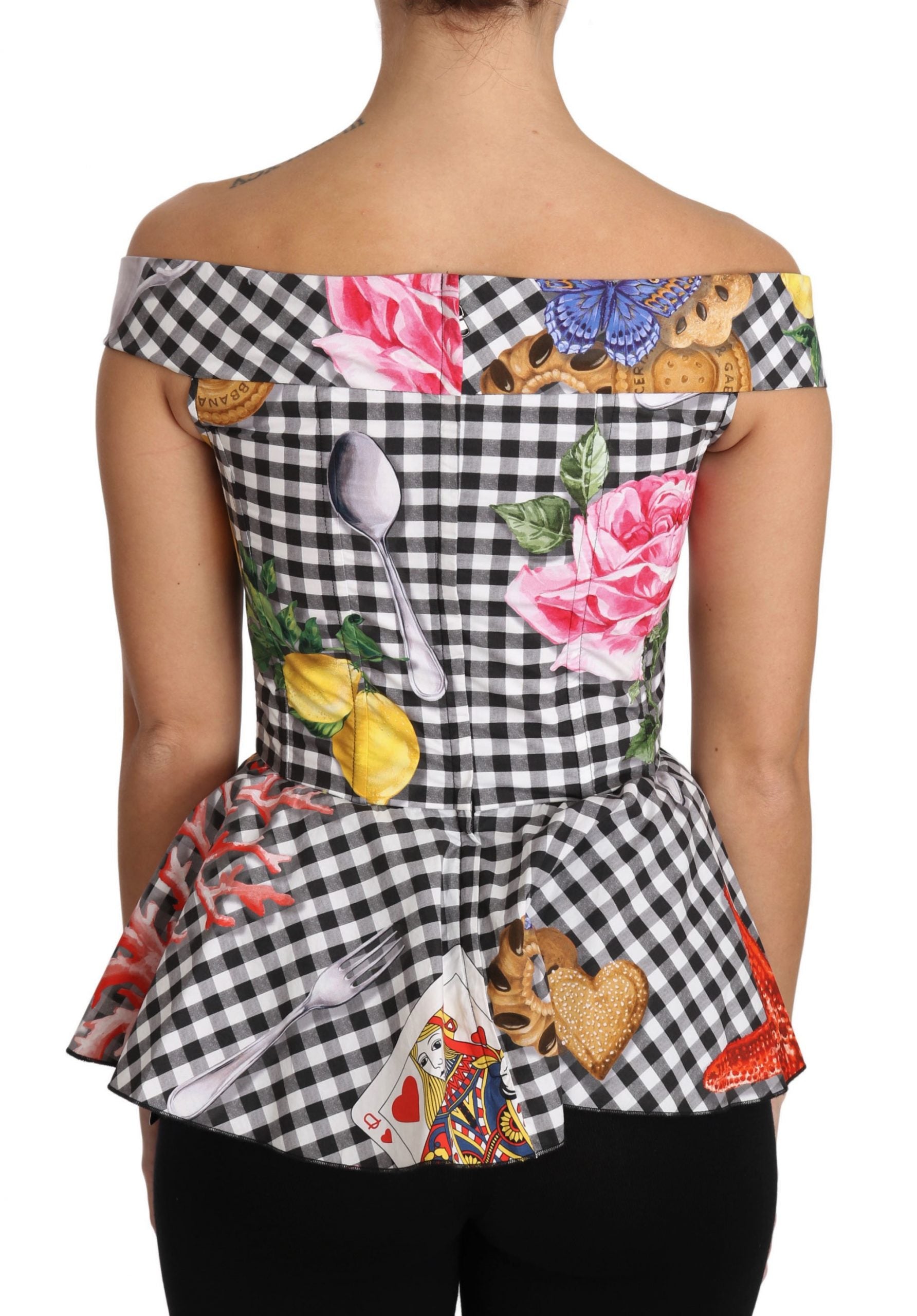 Blouse Dolce & Gabbana Corset noir et blanc