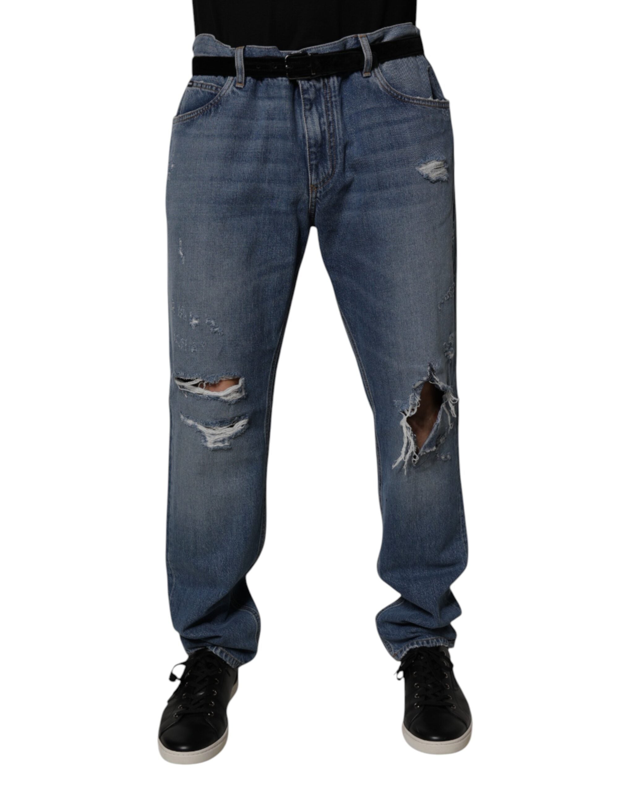 Jeans Dolce & Gabbana tressés bleus