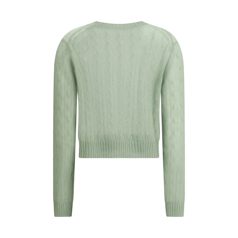 Pull Brunello Cucinelli mohair écru