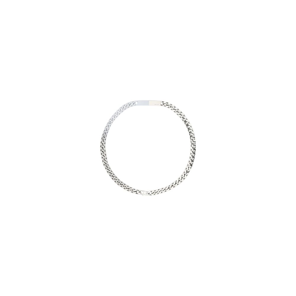 Collier MM6 logoé argent