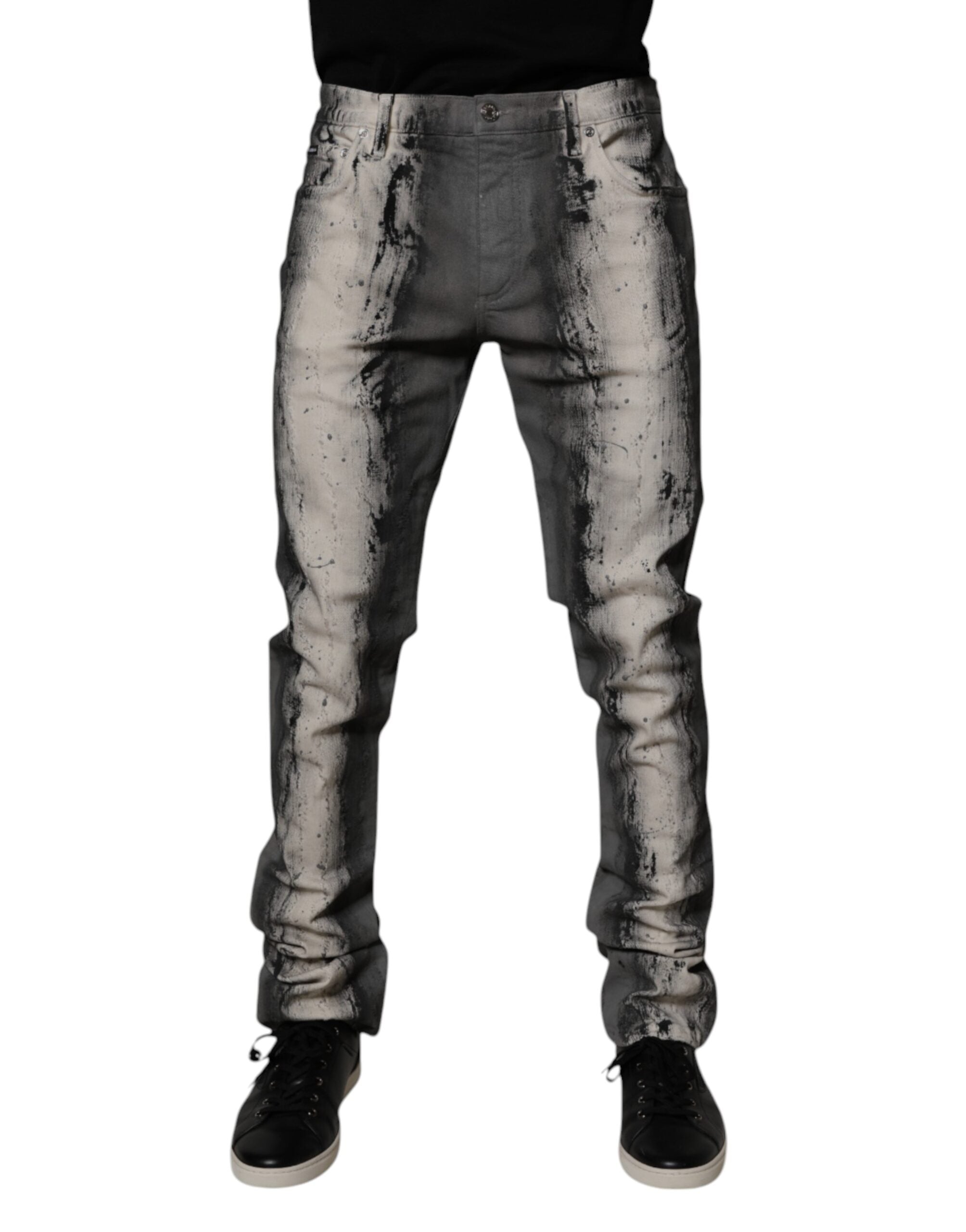 Jeans Dolce & Gabbana gris tie-dye