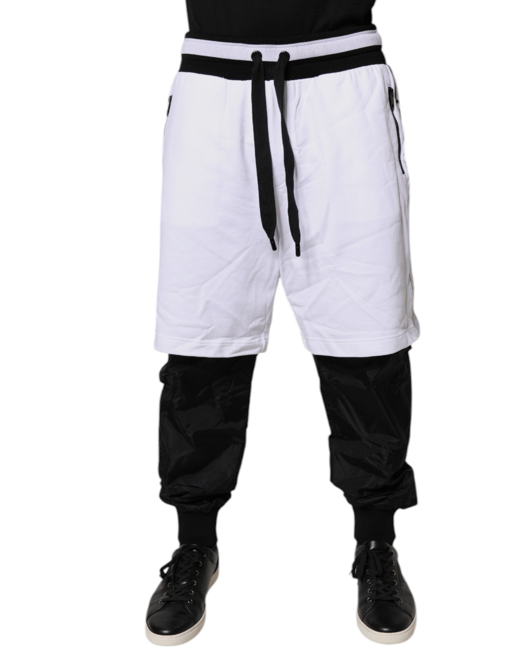 Pantalon DOLCE & GABBANA Jogger noir et blanc