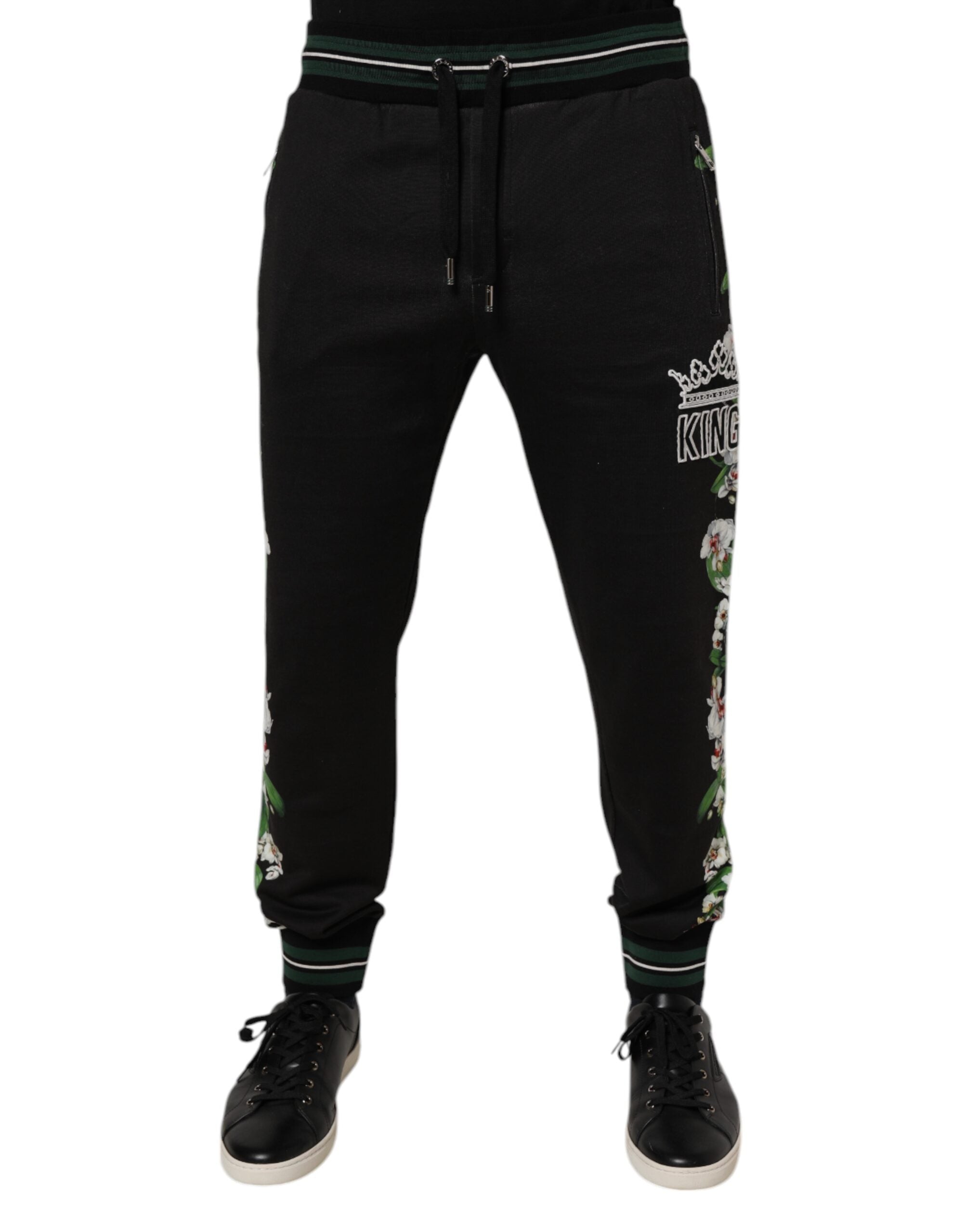 Jogging Dolce & Gabbana noir fleuri