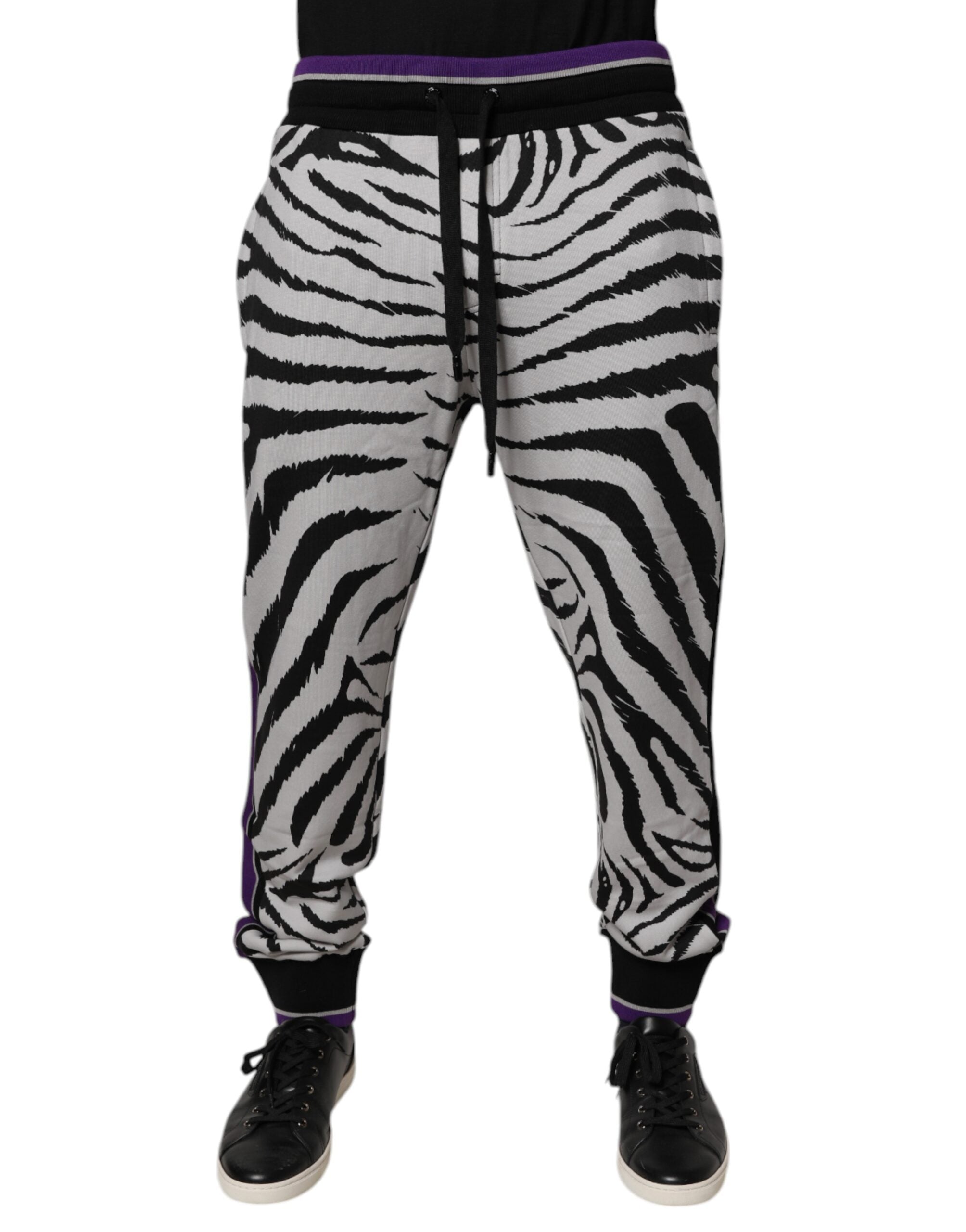 Jogger Dolce & Gabbana zebré noir et blanc