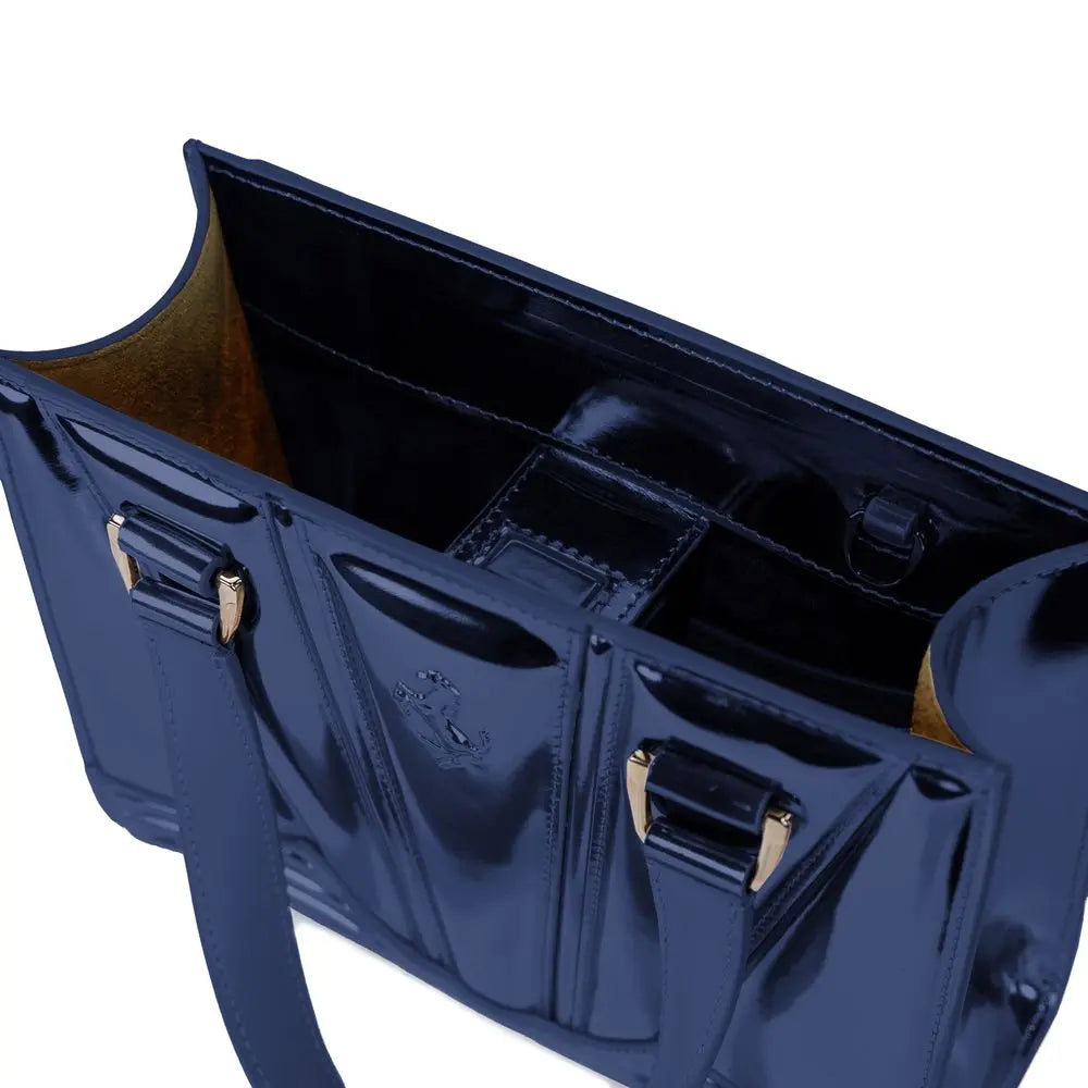 Sac à main Ferrari bleu métallisé Ferrari