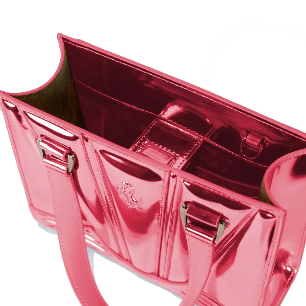 Sac à main Ferrari Fuchsia Métallique Ferrari