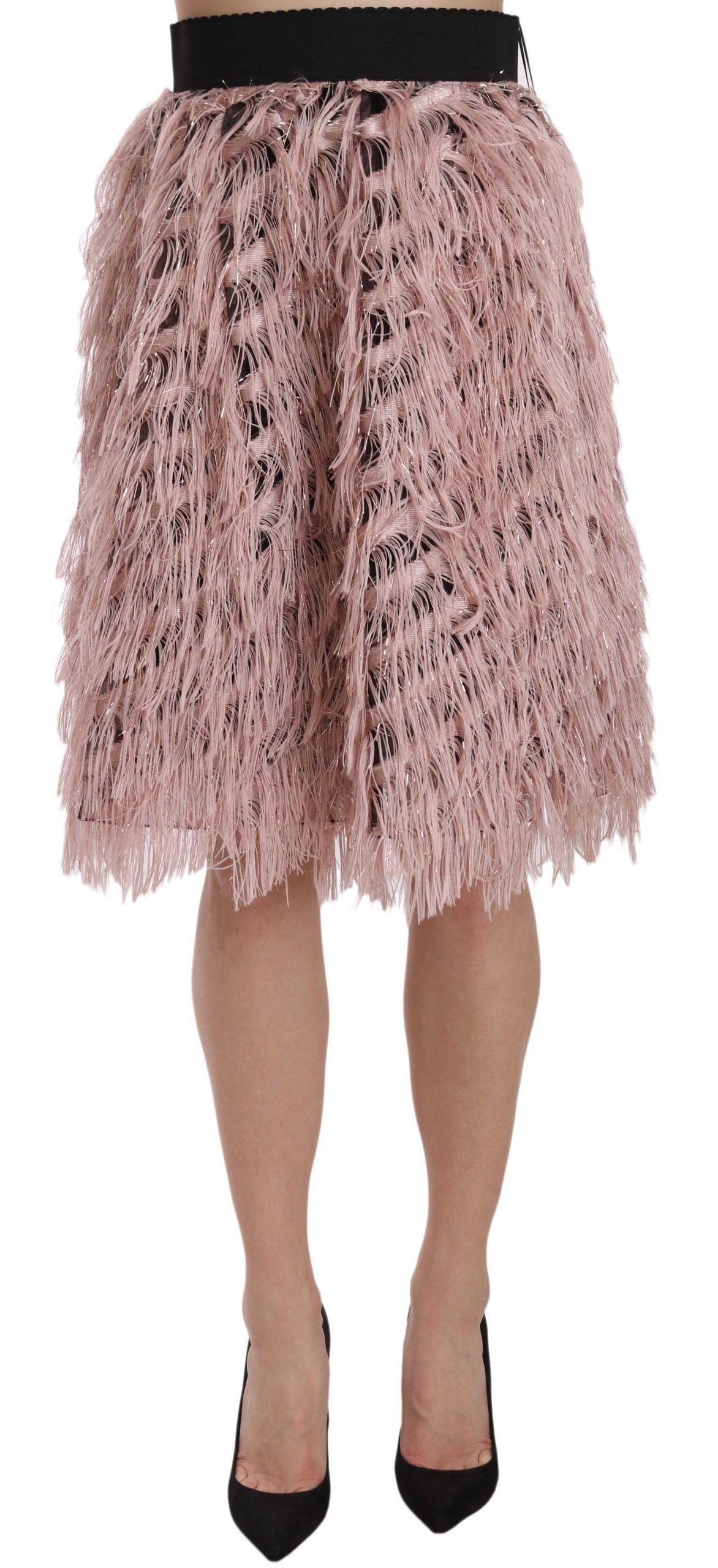 Jupe crayon Dolce & Gabbana rose doré