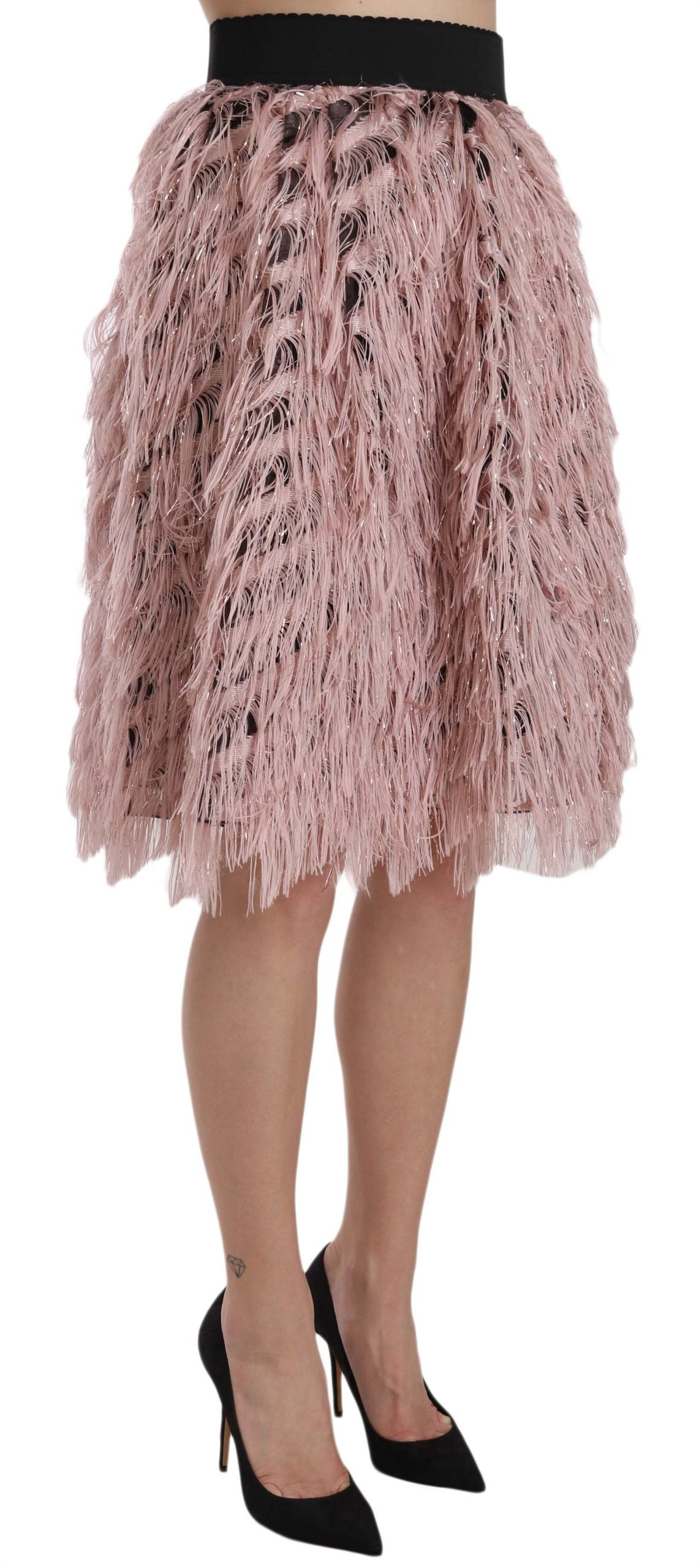 Jupe crayon Dolce & Gabbana rose doré