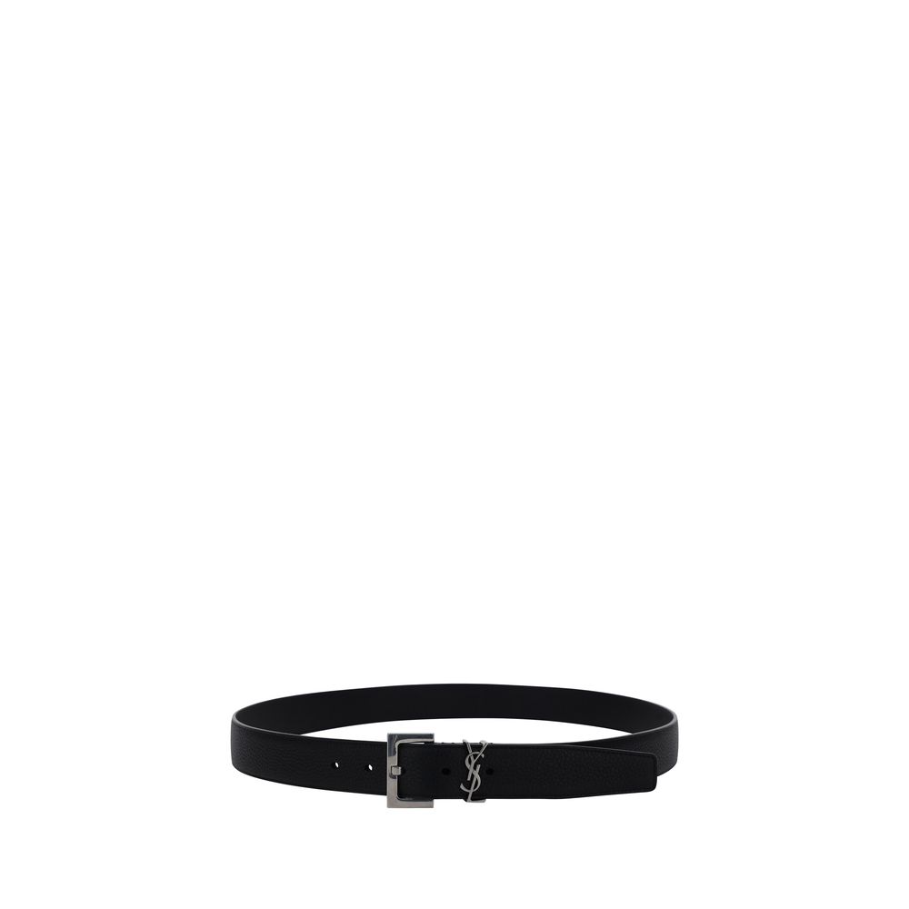 Ceinture Saint Laurent avec boucle YSL noire