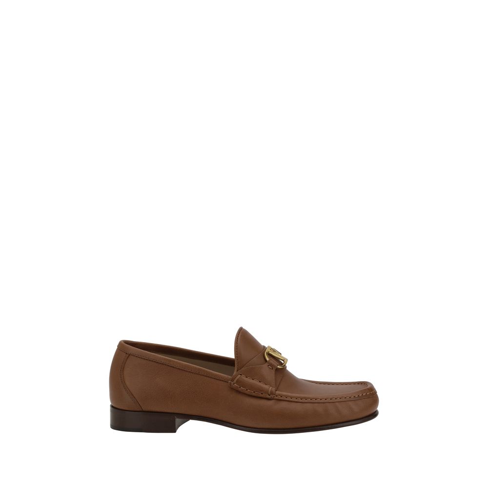 Mocassins Valentino Garavani VLogo bruns