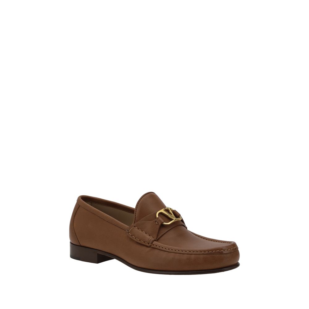 Mocassins Valentino Garavani VLogo bruns