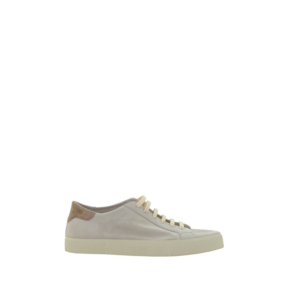 Baskets Brunello Cucinelli blanches crème