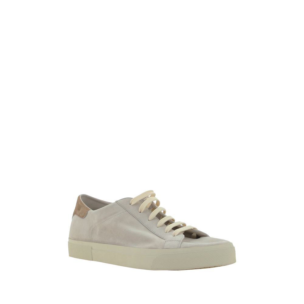Baskets Brunello Cucinelli blanches crème