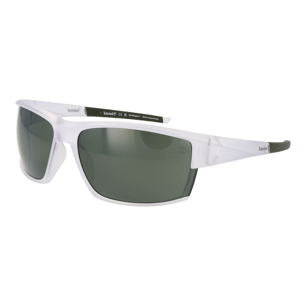 Lunettes de soleil blanches vertes