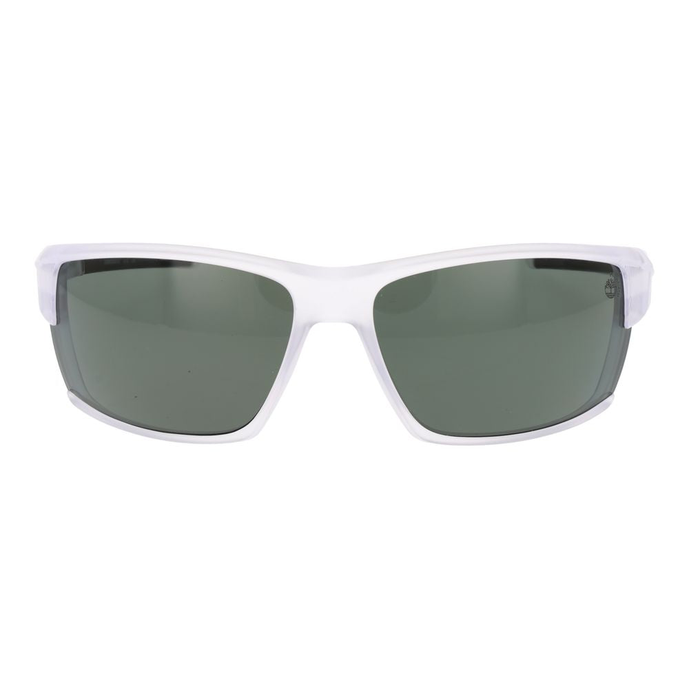 Lunettes de soleil blanches vertes