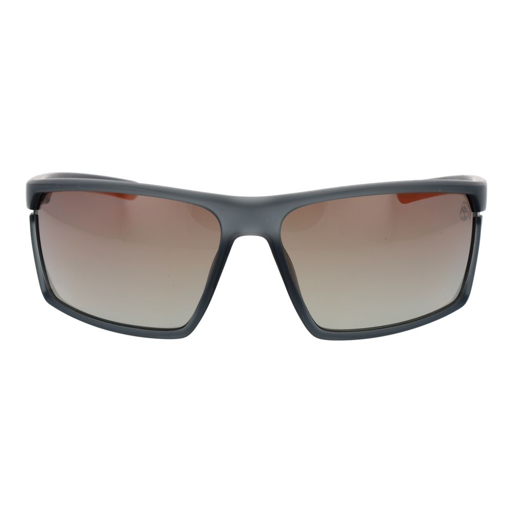 Lunettes Lunettes Gray Men rectangulaires grises