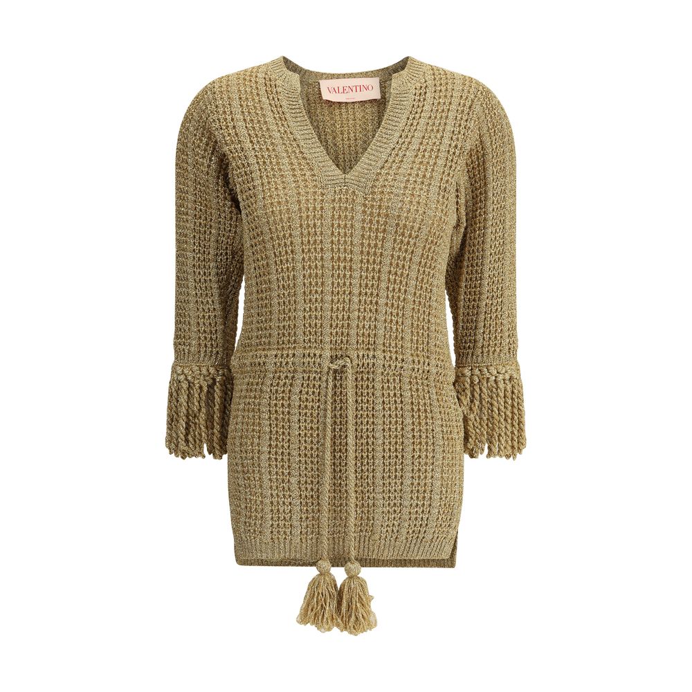 Robe Valentino à emmanchures argentées