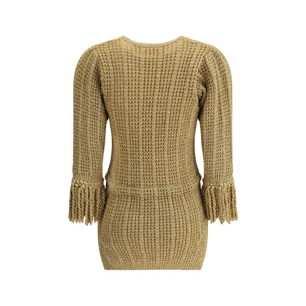 Robe Valentino à emmanchures argentées