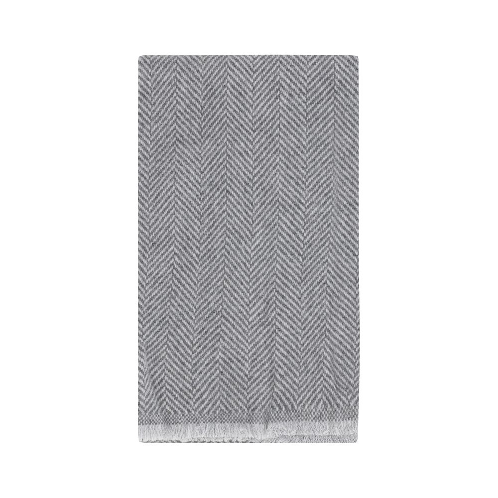 Écharpe Brunello Cucinelli herringbone grise