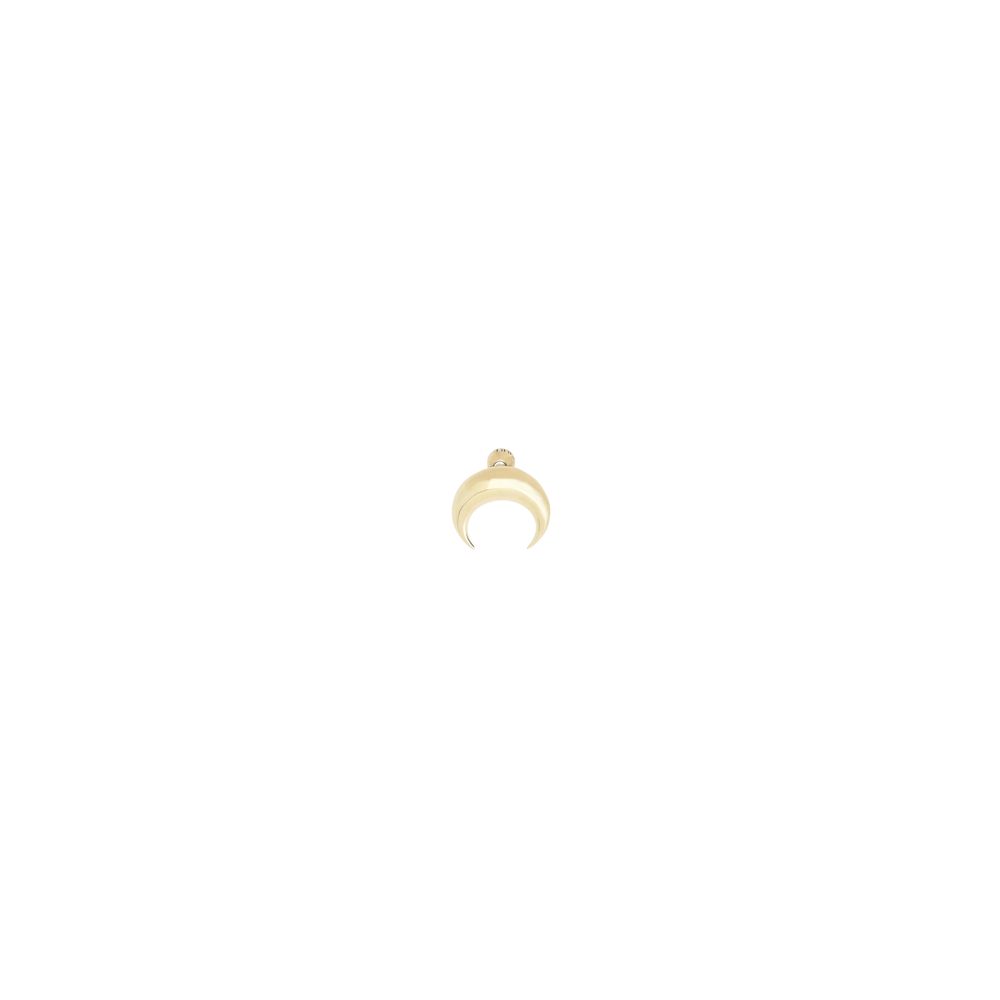 Boucle d'oreille Marine Serre lune métallique