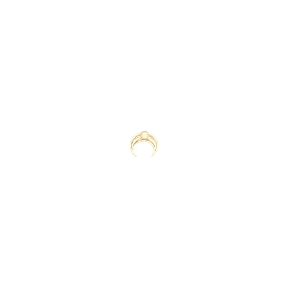 Boucle d'oreille Marine Serre lune métallique